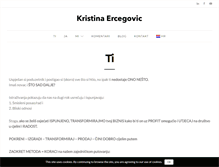 Tablet Screenshot of kristinaercegovic.com